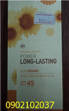 Kem chống nắng không trôi Power Long Lasting Sun Cream SPF45 PA The F...