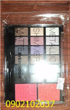 Thời trang mỹ phẩm Eyeshadow H&M 2 màu má và 18 màu mắt