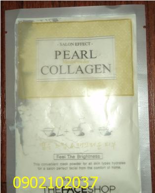 Bột đắp mặt - pha nước PEARL COLLAGENE hiệu The FACE Shop