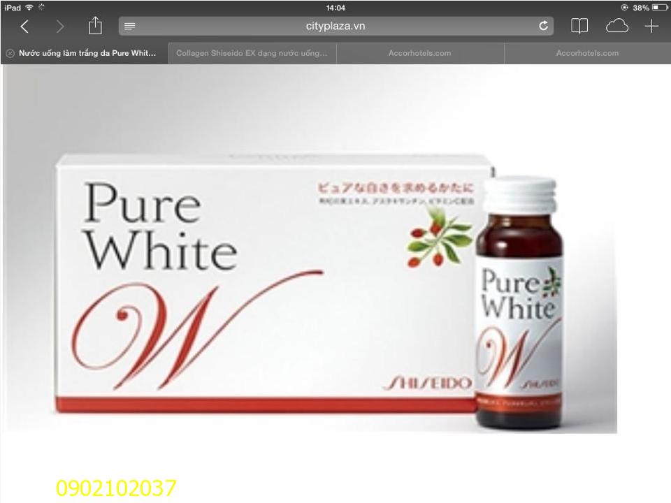 Thực phẩm chức năng làm trắng da Pure White của Shiseido Nhật ...