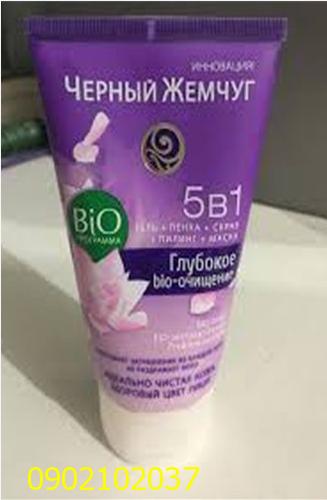 Sữa rửa mặt tẩy da chết Ngọc Trai Đen Bio Programa 5B1