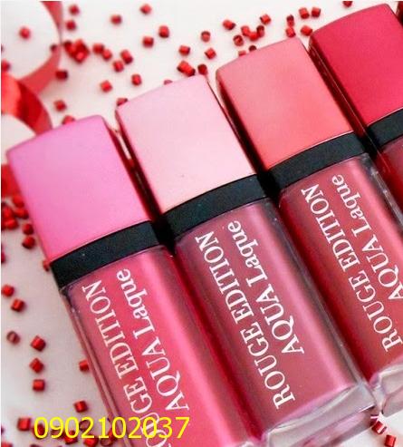 Son môi không chì của Bourjois Rouge Aqua Laque - Pháp