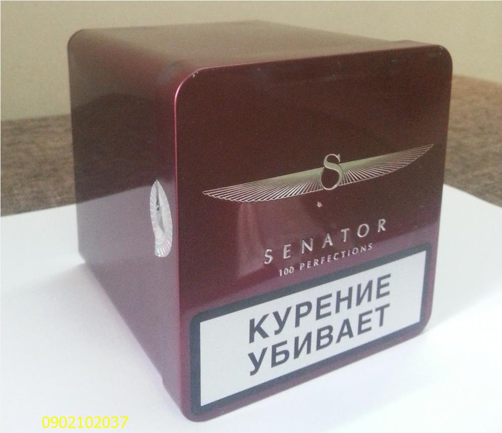 Thuốc Lá Thơm Hộp kim loại SENATOR - Nga - Hương đào