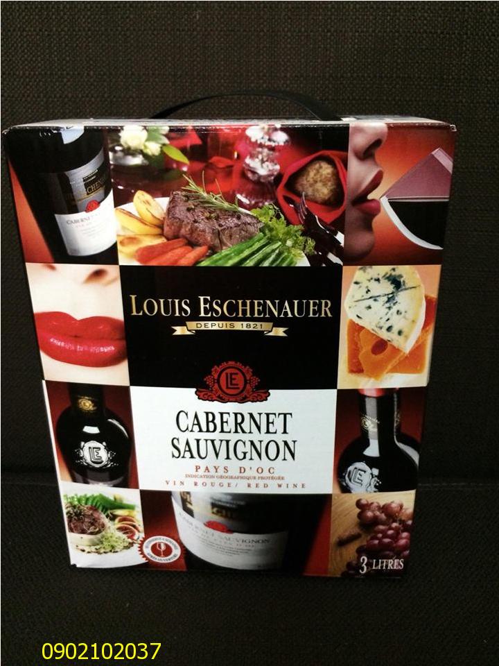 Rượu vang bịch Louis Eschenauer 3 lít 