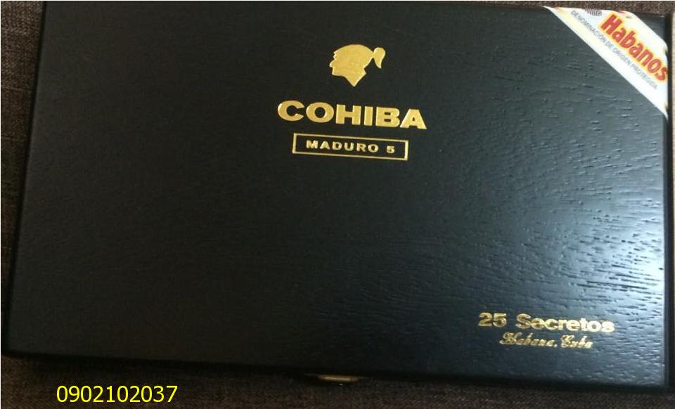Xì gà Cohiba Maduro 5 Secretos hộp 25 điếu.